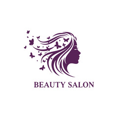 Beauty woman logo template 