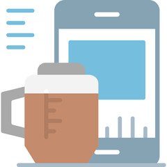 Coffee Grinder Icon Vector Element