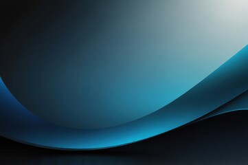 Futuristic Gradient AI Background with Smooth Blue to Black Transition