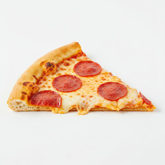 pizza on a white background