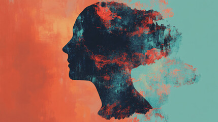 Artistic depiction of mental health awareness and support.