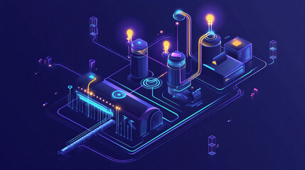 Automated data pipelines feeding machine learning models in industrial manufacturing.