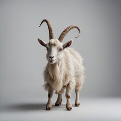 Minimalist Eid ul Azha card with goat icon, white background