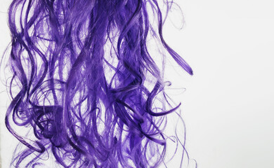 The locks of hair are depicted on a white background