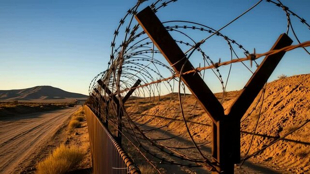 Desert Razor Wire