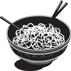 Noodles Bowl Vector