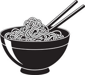 Noodles Bowl Vector