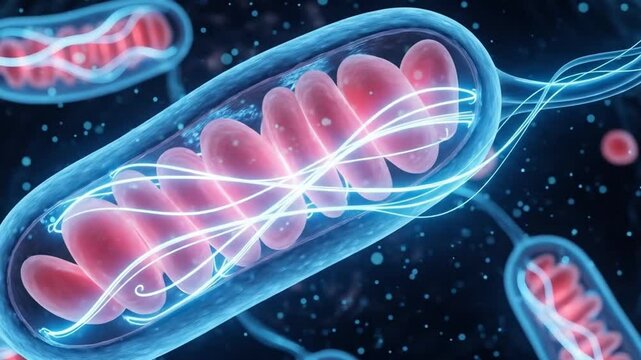 Detailed mitochondrion cell structure