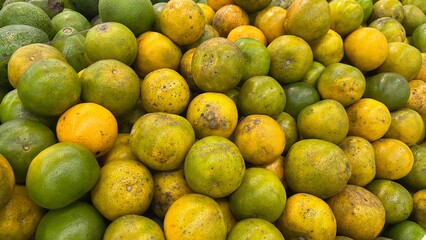 Fresh oranges at market