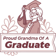 Obraz premium proud grand ma Typography T-shirt Design Print Ready eps cut file Download