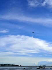  A perfect depiction of harmony between land, sea, and sky.