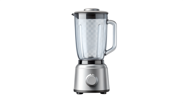 Modern blender mockup isolated on transparent background isolated on white background