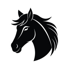 horse silhouette vector