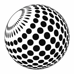 abstract sphere vector
