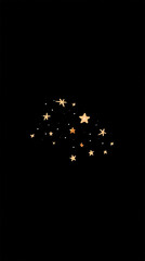 A beautiful array of stars shining brightly against a dark night sky, evoking feelings of wonder and tranquility.