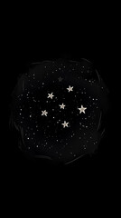 A beautiful representation of stars in a dark night sky, perfect for showcasing the wonders of the universe.