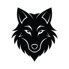 wolf head vector