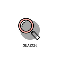 vector magnifying glass icon