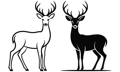 set of deer