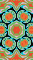 digital art in the form of a kaleidoscope