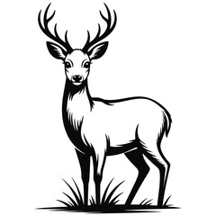 deer silhouette vector