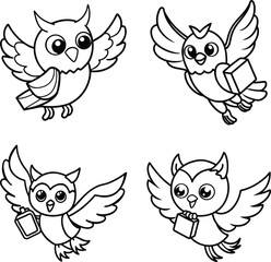 set of owls