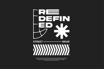 streetwear urban fashion template for printing