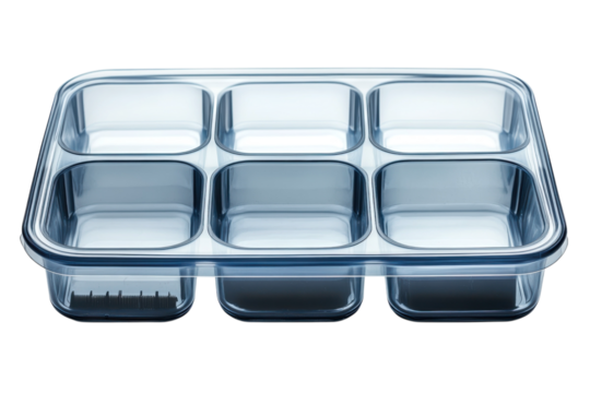 Clear divided storage tray
