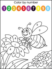 Honey bee color by number