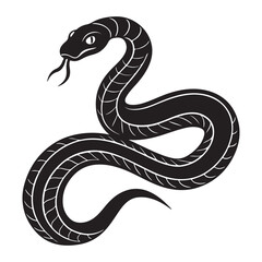 black snake vector illustration