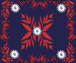 seamless floral pattern in taciturn mood