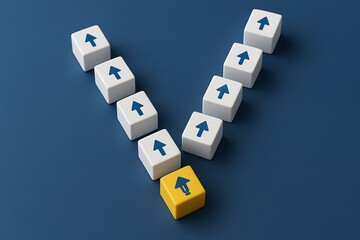 Strategic Growth  Visualizing Upward Trajectory and Achieving Business Success Through Innovative Solutions and Collaborative Efforts