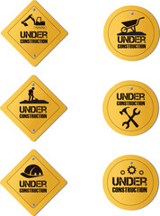 set of road signs