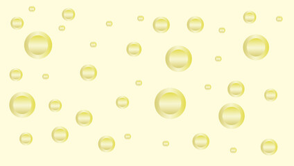 water drops on yellow background