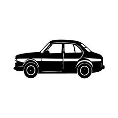 Fototapeta premium Exceptional Black Vehicle Silhouette Symbol Icon Perfect for Design Projects, Presentations & Web Design
