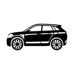 Obraz premium Ultimate Black Vehicle Silhouette Symbol Icon Perfect for Design Projects