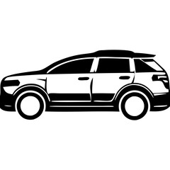 Exceptional Black   Vehicle Silhouette Symbol Icon Perfect for Design Projects