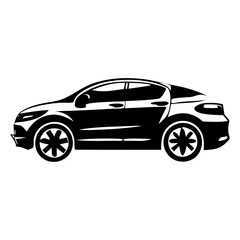 Perfect Black   Vehicle Silhouette Symbol Icon Versatile Use for Design Projects