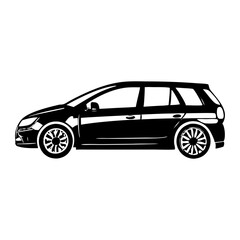 Fototapeta premium Powerful Black Vehicle Silhouette Symbol Icon Versatile Texture for Design Projects