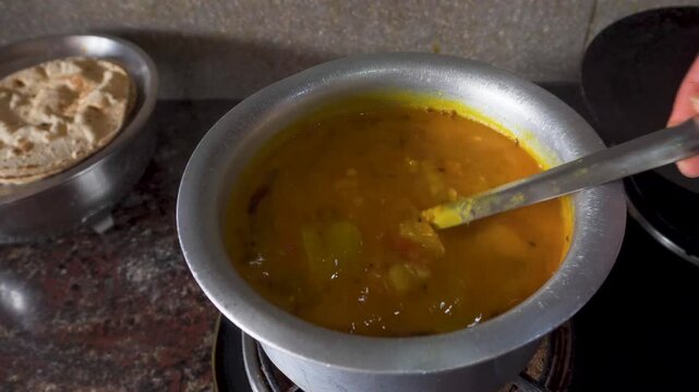 Homemade Yellow Arhar Dal Tadka Indian Kitchen Cooking