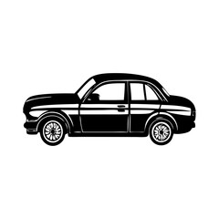 Exceptional Black   Vehicle Silhouette Symbol Icon Perfect for Design Projects