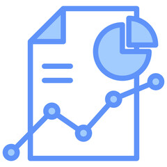 Metric Icon Outline Blue