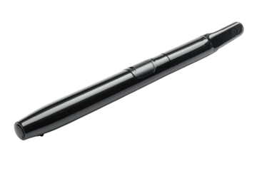 Sleek Black Pen Contemporary Design Office Supply Writing Instrument Executive Style Modern on transparent background