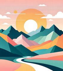 Mountain vector illustration