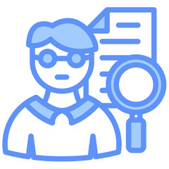 Proctor Icon Outline Blue