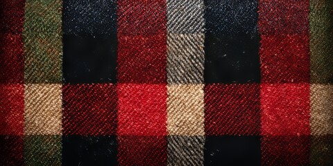 Scottish Tartan Fabric Full Frame Image, Cozy Flannel Checkered Wool Texture in Multicolored Squares