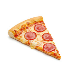 pizza on a white background