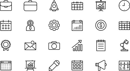 business icons set for personal and business use  .eps