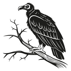 Fototapeta premium eagle on a branch