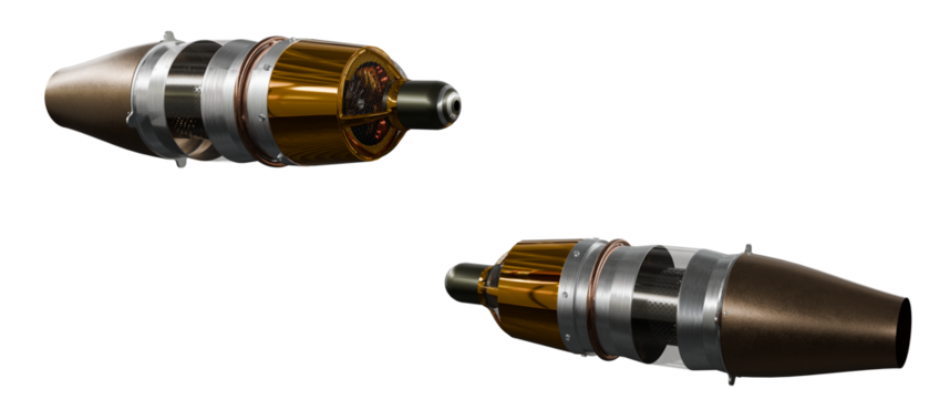 Radio-Controlled Turbojet Engine isolated on white